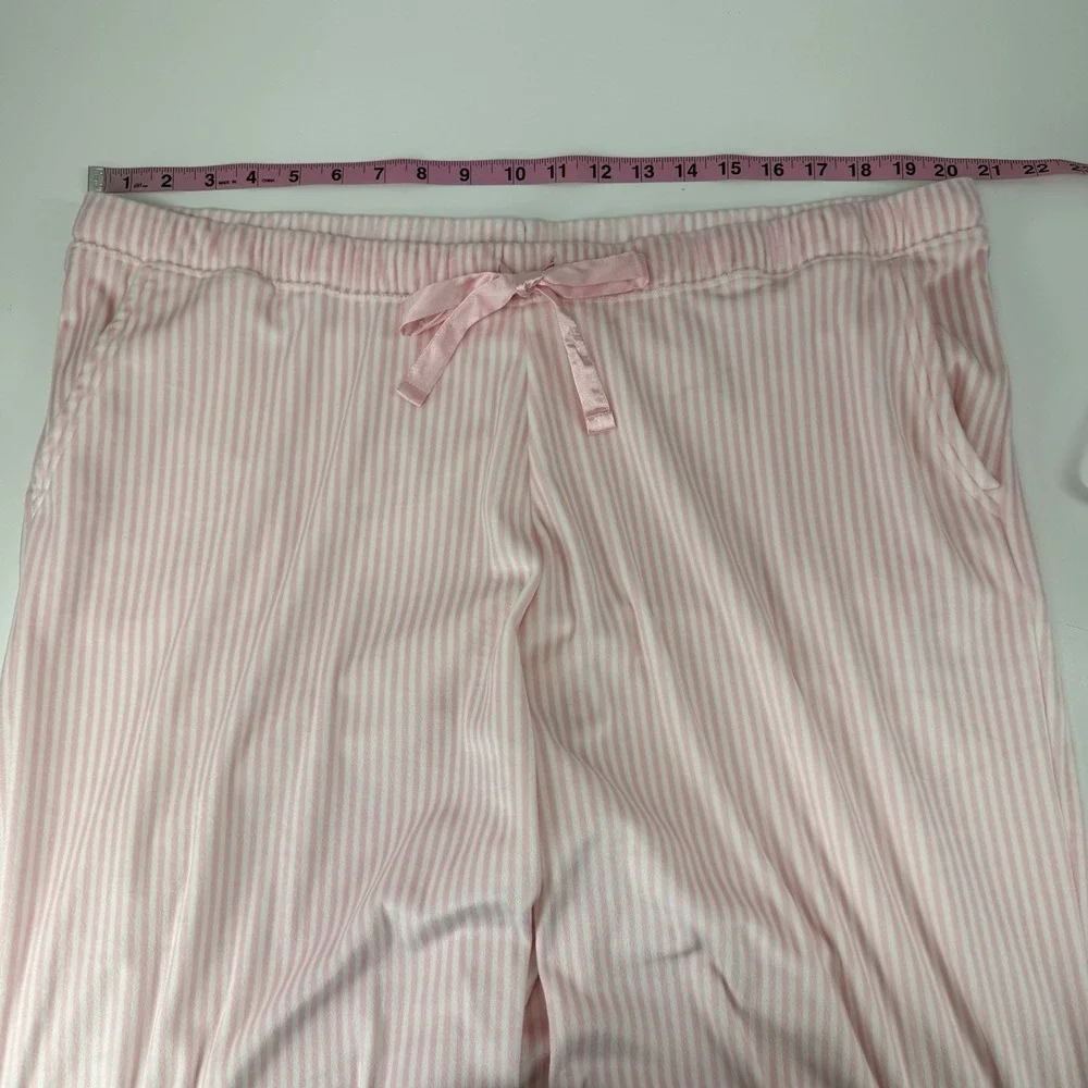 Charter Club Intimates Pants Womens XXL Pink Fleece Drawstring Pajamas PJS NWT